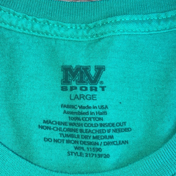 EUC Baylor Bears Shirt MV Sport Short Sleeve Green Adult Large - Picture 3 of 7